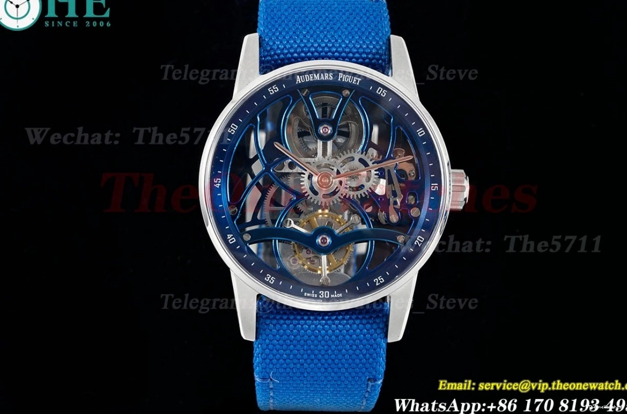 SS Toub 26600NB 41mm NY Skeleton Dial APPF Code11.59 1230